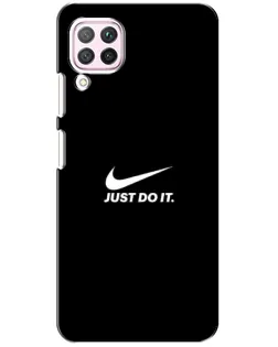 Чехол для Huawei P40 Lite с картинкой «Минимализм от Nike»