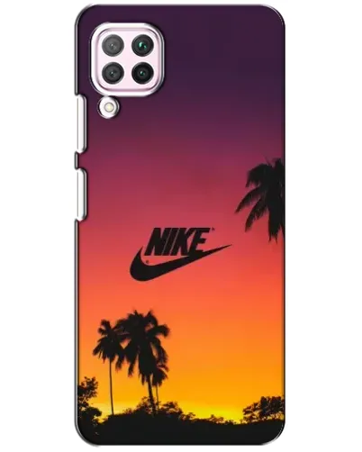 Чехол для Huawei P40 Lite с картинкой «Nike на закате солнца» Чехол для Huawei P40 Lite с картинкой «Nike на закате солнца»