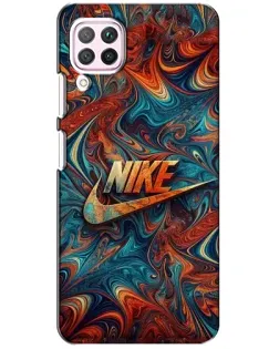 Чехол для Huawei P40 Lite с картинкой «Nike в абстракции»