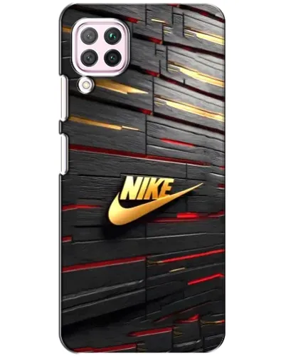 Чехол для Huawei P40 Lite с картинкой «Золотой Nike на металле» Чехол для Huawei P40 Lite с картинкой «Золотой Nike на металле»
