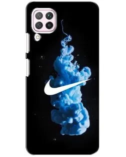 Чехол для Huawei P40 Lite с картинкой «Nike и синий дым»