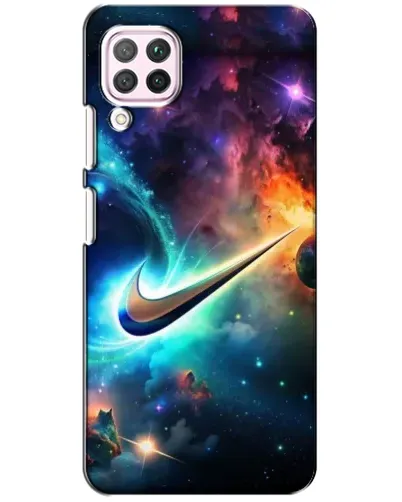 Чехол для Huawei P40 Lite с картинкой «Космический Nike Swoosh» Чехол для Huawei P40 Lite с картинкой «Космический Nike Swoosh»