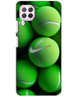 Чехол для Huawei P40 Lite с картинкой «Теннисные мячи Найк»
