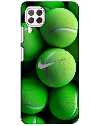 Чехол для Huawei P40 Lite с картинкой «Теннисные мячи Найк» Чехол для Huawei P40 Lite с картинкой «Теннисные мячи Найк»