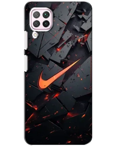 Чехол для Huawei P40 Lite с картинкой «Nike — эффект разломов» Чехол для Huawei P40 Lite с картинкой «Nike — эффект разломов»