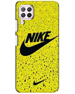 Чехол для Huawei P40 Lite с картинкой «Желтый текстурный Nike»