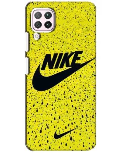 Чехол для Huawei P40 Lite с картинкой «Желтый текстурный Nike» Чехол для Huawei P40 Lite с картинкой «Желтый текстурный Nike»