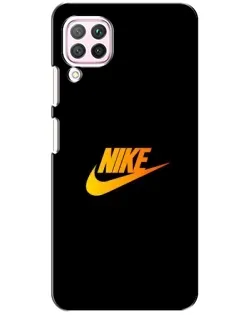 Чехол для Huawei P40 Lite с картинкой «Золотой логотип Nike»