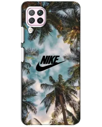 Чехол для Huawei P40 Lite с картинкой «Тропический принт Nike» Чехол для Huawei P40 Lite с картинкой «Тропический принт Nike»