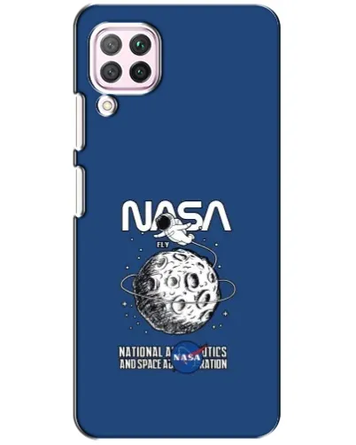 Чехол для Huawei P40 Lite с картинкой «NASA — лунная миссия»