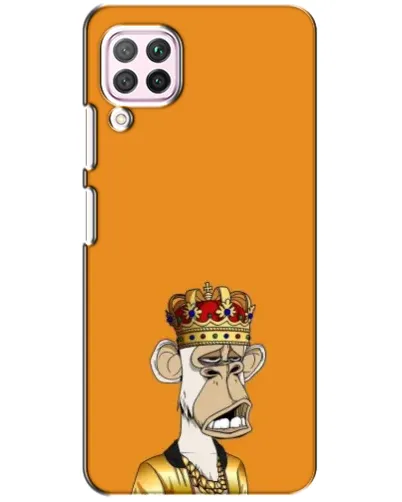 Чехол для Huawei P40 Lite с картинкой «Золотая обезьяна Bored Ape»