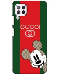Чехол для Huawei P40 Lite с картинкой «Gucci — полосы и Микки»