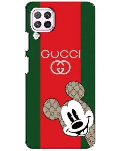 Чехол для Huawei P40 Lite с картинкой «Gucci — полосы и Микки»