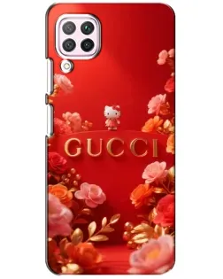 Чехол для Huawei P40 Lite с картинкой «Gucci — золотой сад»