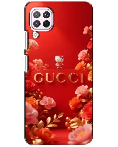 Чехол для Huawei P40 Lite с картинкой «Gucci — золотой сад»