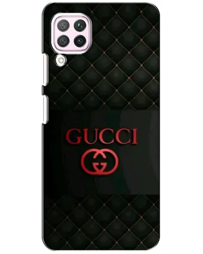 Чехол для Huawei P40 Lite с картинкой «Gucci — стеганый черный»