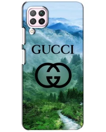 Чехол для Huawei P40 Lite с картинкой «Gucci — горный пейзаж»