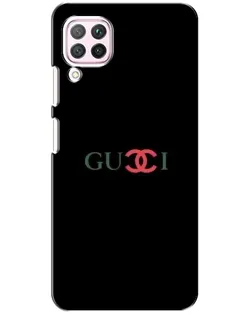 Чехол для Huawei P40 Lite с картинкой «Gucci — красный градиент»