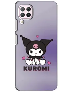 Чехол для Huawei P40 Lite с картинкой «Kuromi — фиолетовый арт»