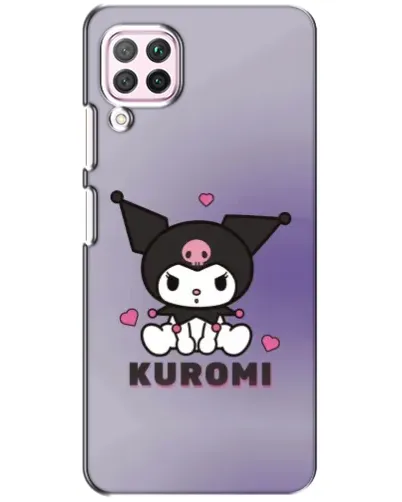 Чехол для Huawei P40 Lite с картинкой «Kuromi — фиолетовый арт»