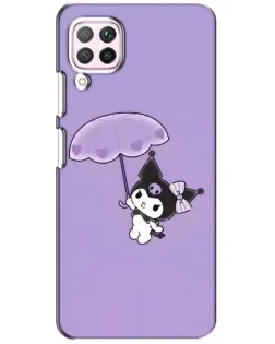 Чехол для Huawei P40 Lite с картинкой «Kuromi с зонтиком»
