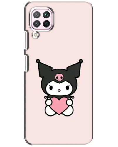 Чехол для Huawei P40 Lite с картинкой «Kuromi и сердце»