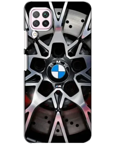 Чехол для Huawei P40 Lite с картинкой «BMW — деталь диска»