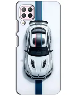 Чехол для Huawei P40 Lite с картинкой «Вид сверху — BMW M»