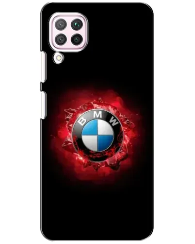 Чехол для Huawei P40 Lite с картинкой «Логотип BMW — вспышка»