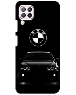 Чехол для Huawei P40 Lite с картинкой «BMW — взгляд из темноты»