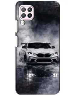 Чехол для Huawei P40 Lite с картинкой «BMW сквозь туман»