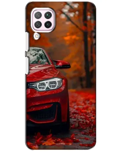 Чехол для Huawei P40 Lite с картинкой «Осенняя BMW M4»