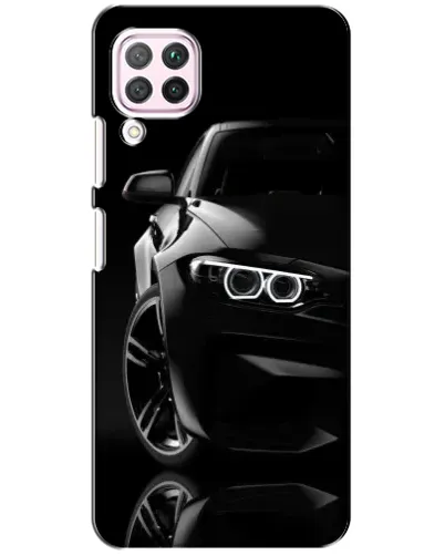 Чехол для Huawei P40 Lite с картинкой «Черная BMW — профиль» Чехол для Huawei P40 Lite с картинкой «Черная BMW — профиль»
