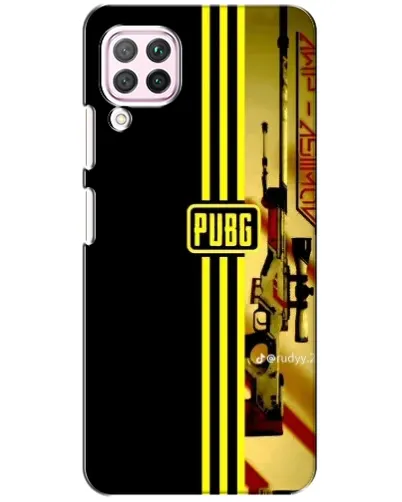 Чехол для Huawei P40 Lite с картинкой «PUBG — камуфляжный шлем»