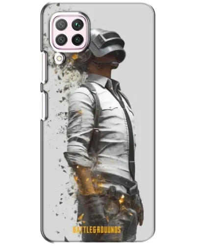 Чехол для Huawei P40 Lite с картинкой «PUBG — боец в пыли»