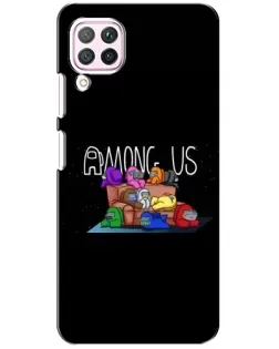 Чехол для Huawei P40 Lite с картинкой «Логотип Among Us»