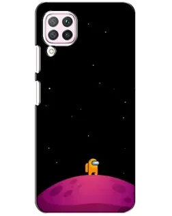 Чехол для Huawei P40 Lite с картинкой «Одинокий герой на планете»