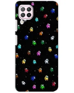 Чехол для Huawei P40 Lite с картинкой «Экипаж Among Us»