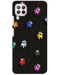 Чехол для Huawei P40 Lite с картинкой «Космический паттерн Among Us»