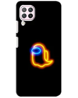 Чехол для Huawei P40 Lite с картинкой «Among Us неоновое сияние»