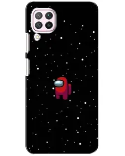 Чехол для Huawei P40 Lite с картинкой «Красный Among Us»