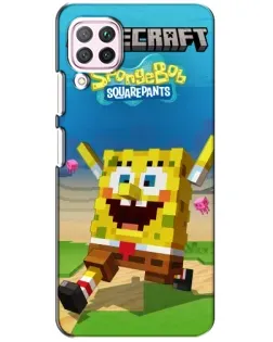 Чохол для Huawei P40 Lite з картинкою «Губка Боб Minecraft»