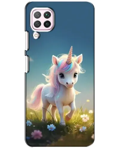 Чехол для Huawei P40 Lite с картинкой «Единорог на поляне» Чехол для Huawei P40 Lite с картинкой «Единорог на поляне»