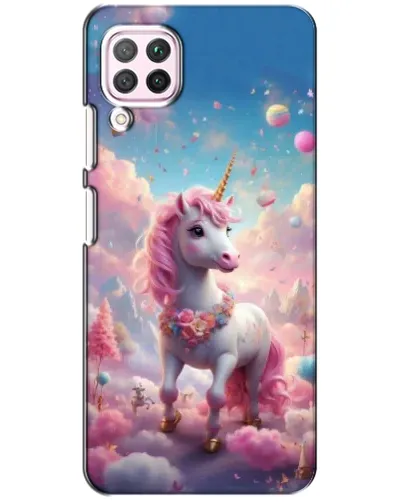 Чехол для Huawei P40 Lite с картинкой «Единорог среди облаков» Чехол для Huawei P40 Lite с картинкой «Единорог среди облаков»
