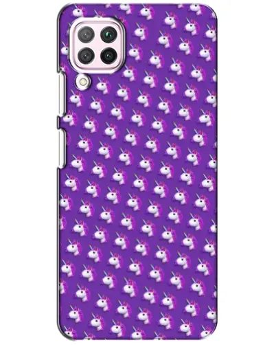 Чехол для Huawei P40 Lite с картинкой «Единороги на фиолетовом» Чехол для Huawei P40 Lite с картинкой «Единороги на фиолетовом»