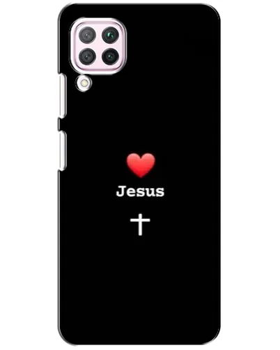 Чехол для Huawei P40 Lite с картинкой «Сердце - Jesus» Чехол для Huawei P40 Lite с картинкой «Сердце - Jesus»