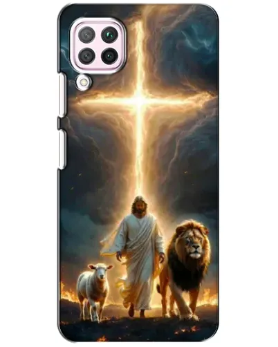 Чехол для Huawei P40 Lite с картинкой «Лев Иуды и Свет» Чехол для Huawei P40 Lite с картинкой «Лев Иуды и Свет»