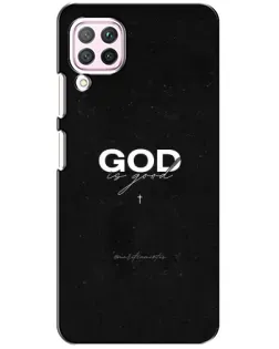 Чехол для Huawei P40 Lite с картинкой «GOD — Бог над всем» Чехол для Huawei P40 Lite с картинкой «GOD — Бог над всем»