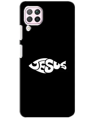 Чехол для Huawei P40 Lite с картинкой «Рыба Jesus» Чехол для Huawei P40 Lite с картинкой «Рыба Jesus»