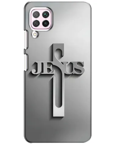 Чехол для Huawei P40 Lite с картинкой «Металлический крест Jesus» Чехол для Huawei P40 Lite с картинкой «Металлический крест Jesus»